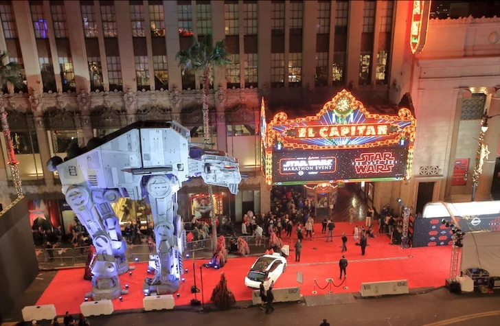 Star Wars premiere at the theatre